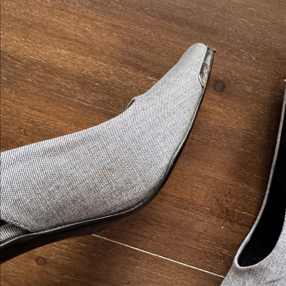 Size 8 38 Escada wool fabric gray Pumps - Picture 11 of 16
